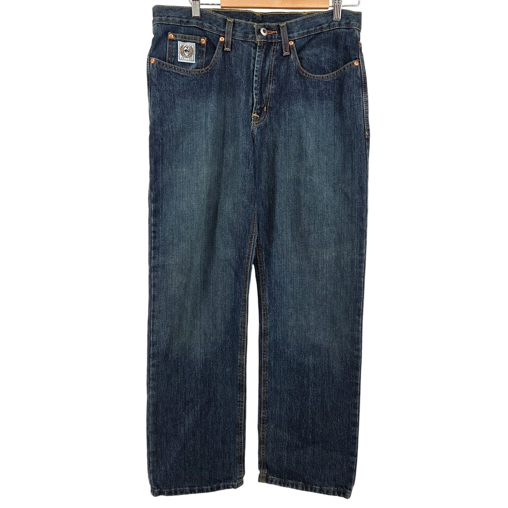 Cinch White Label Relaxed Straight Leg Jeans Mens‎ 33x32 Dark Wash